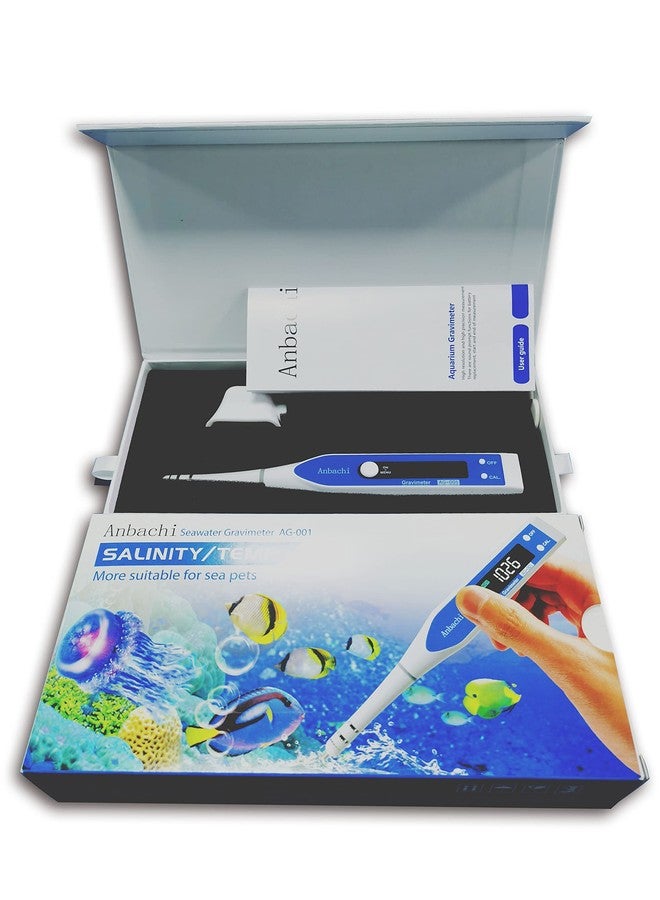 Anbachi Digital Salinity Meter 3-in-1 Saltwater Tester - Specific Gravity, Salinity & Temperature Pen Hydrometer, High Accuracy Water Quality Tester for Aquarium, Marine, Pool, Hydroponics, Aquaculture - Image 3